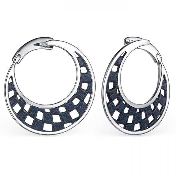 Серьги из серебра с камнем вставками эмали фото, цены