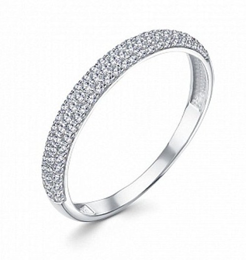 Кольцо из серебра с камнем Фианит фото, цены