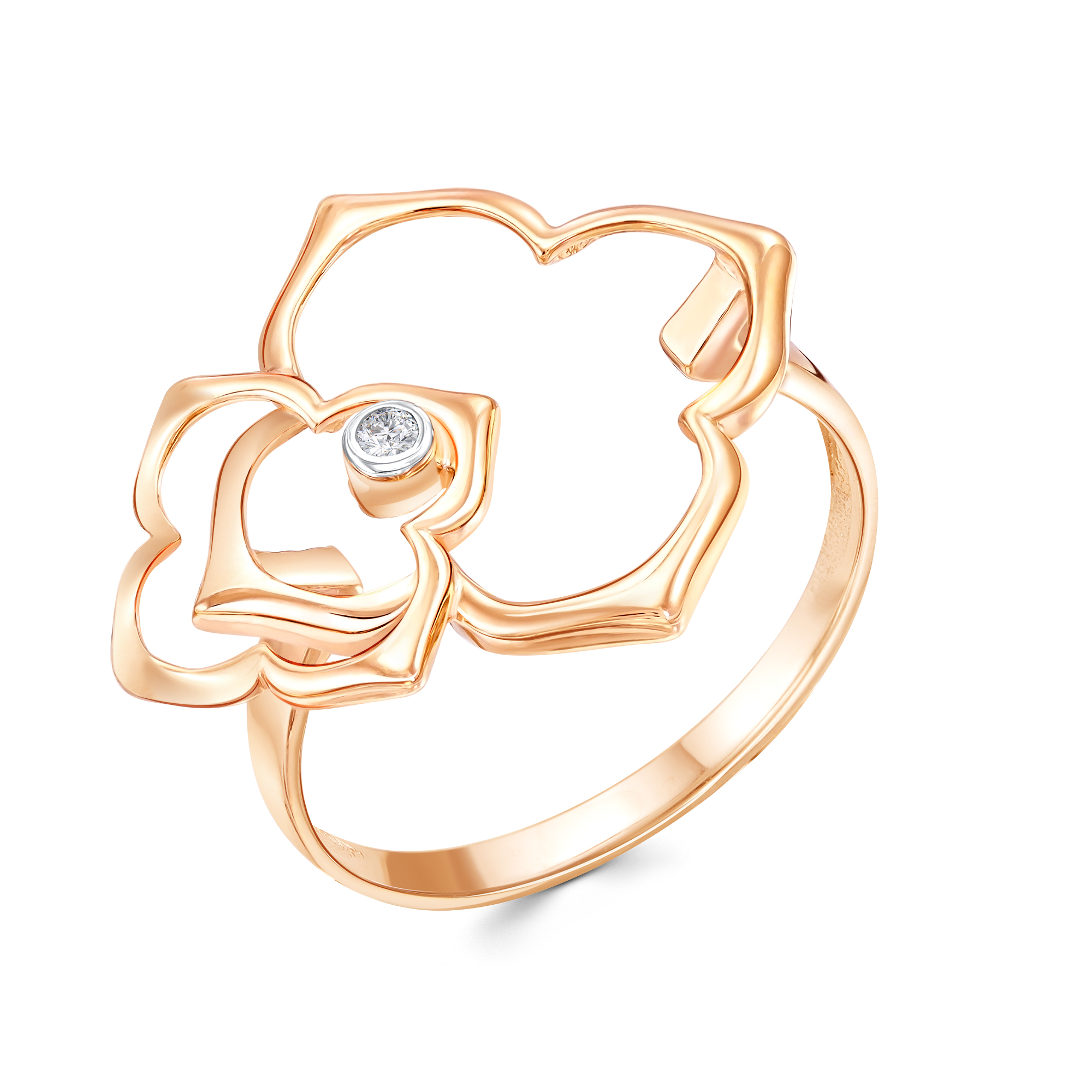 Кольцо из золота с камнем Циркон фото, цены