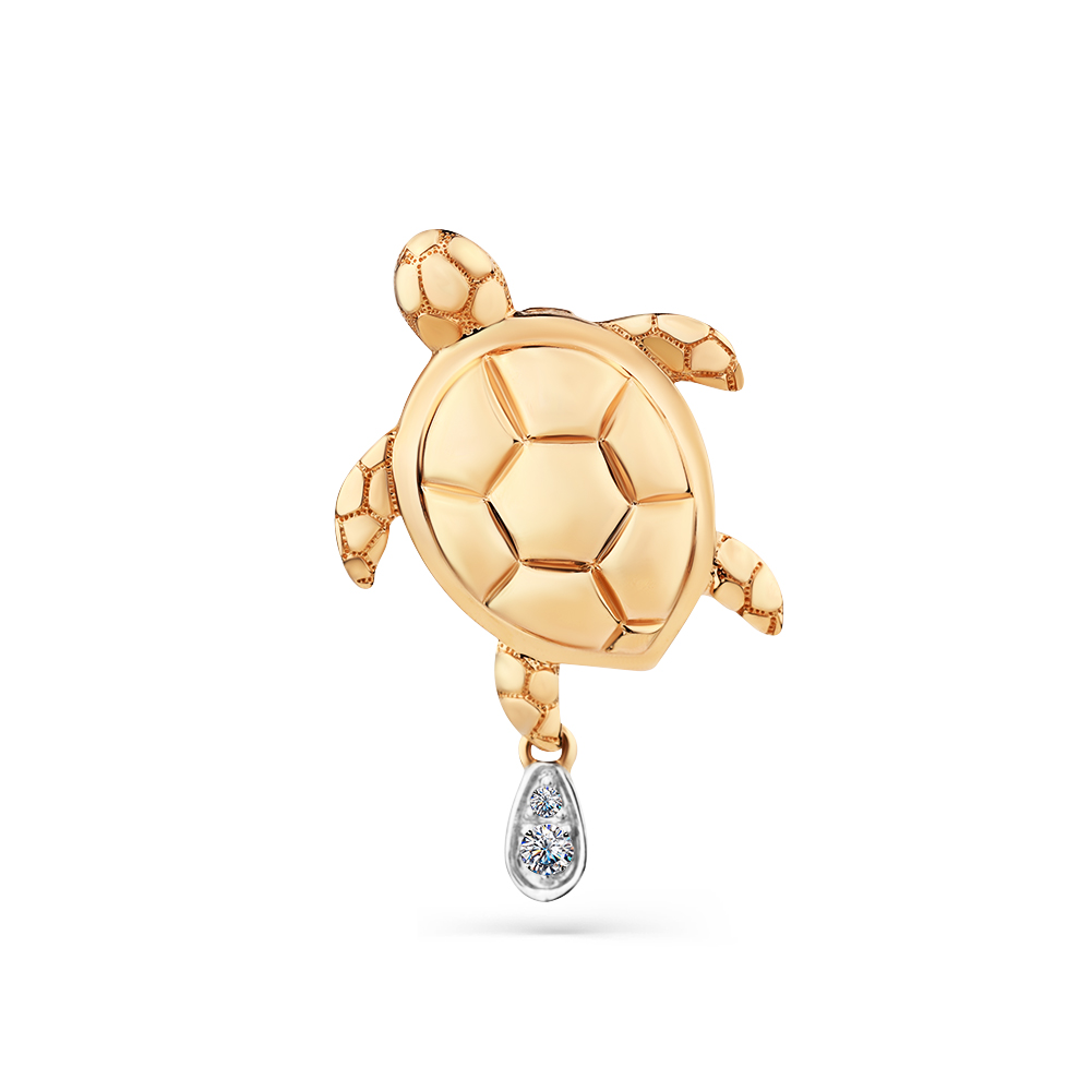 Подвеска из золота с камнем Фианит фото, цены