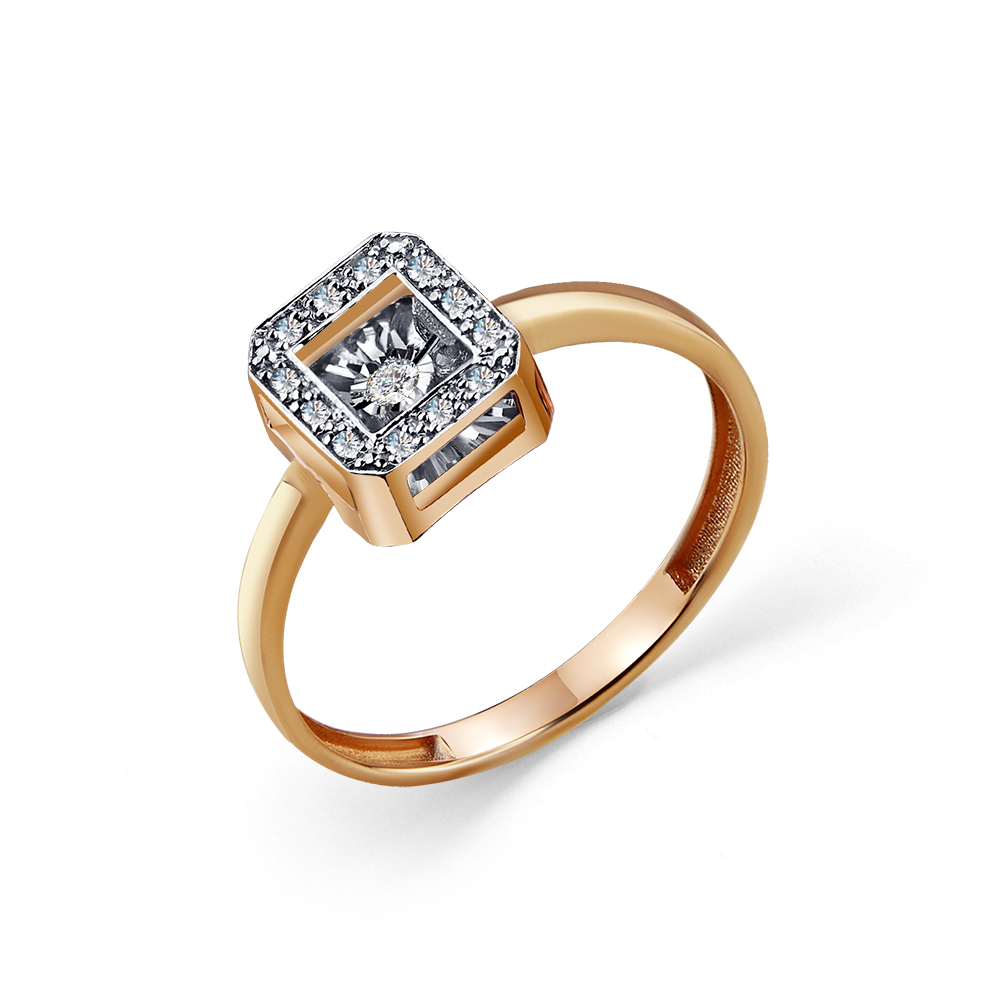 Кольцо из золота с камнем Бриллиант,  фото, цены