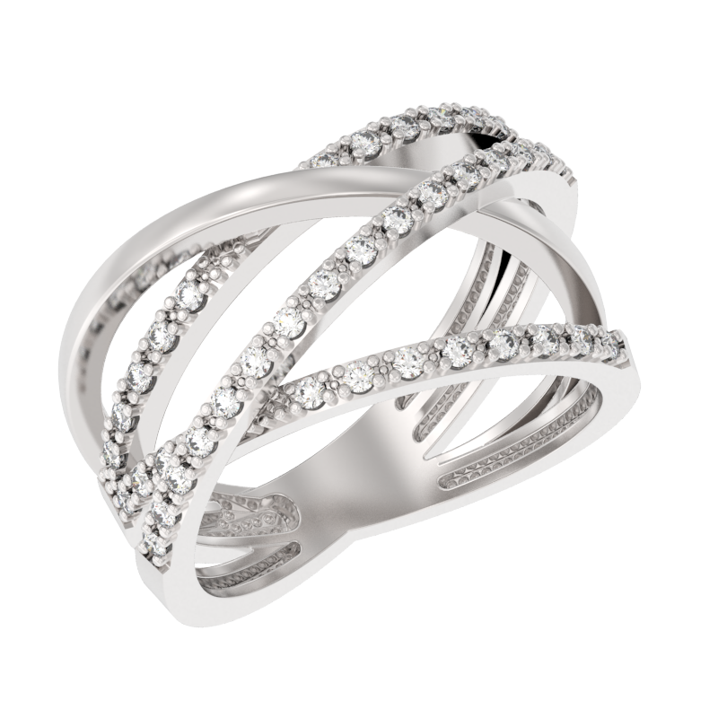 Кольцо из серебра с камнем Фианит фото, цены