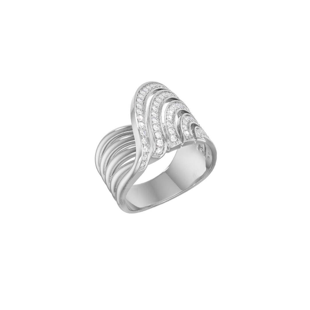 Кольцо из серебра с камнем Фианит фото, цены