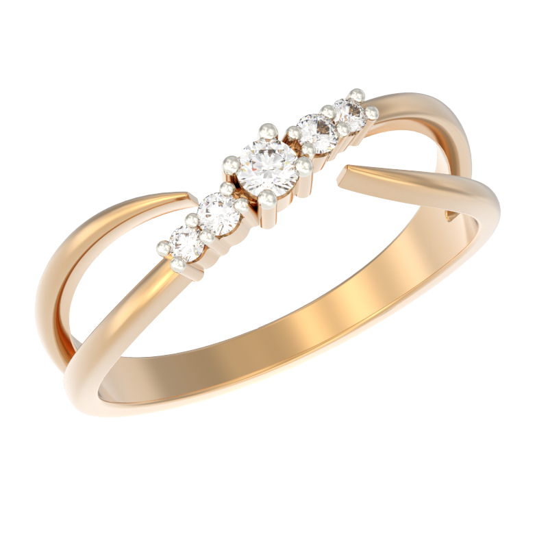 Кольцо из золота с камнем Фианит фото, цены