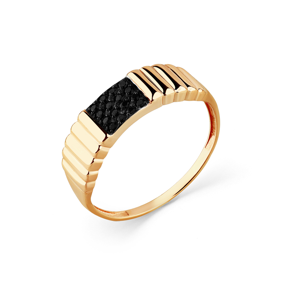 Кольцо из золота с камнем Фианит фото, цены