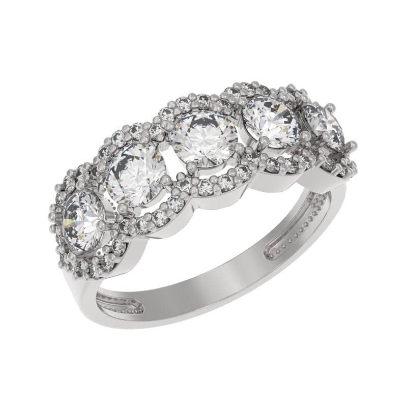 Кольцо из серебра с камнем Фианит фото, цены