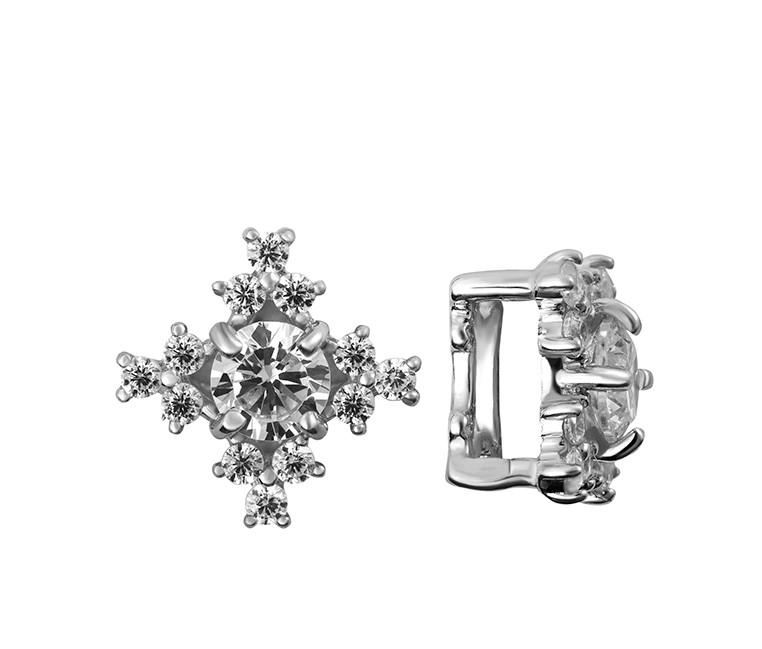 Подвеска из серебра с камнем Фианит фото, цены