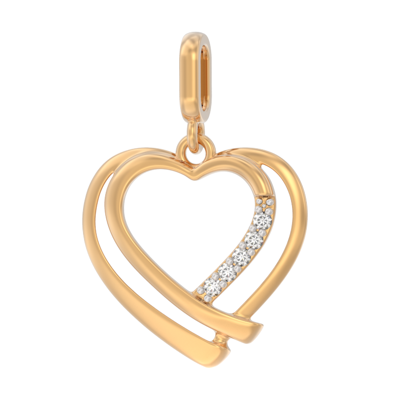 Кулон из золота с камнем Бриллиант фото, цены