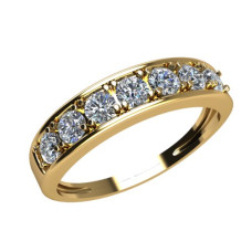 Кольцо из золота с камнем Фианит фото, цены