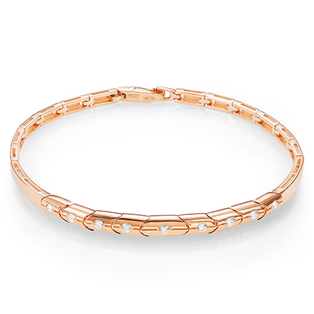 Браслет из белого золота с камнем Бриллиант фото, цены