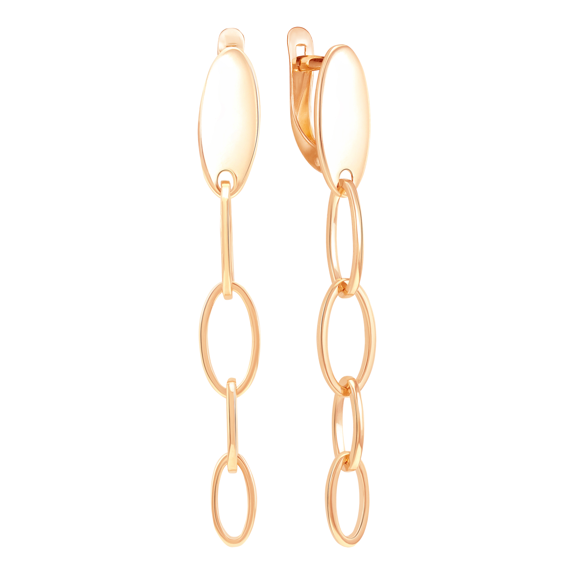 Серьги из золота с камнем  фото, цены