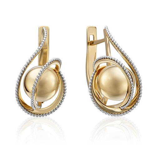 Серьги из золота без вставок фото, цены