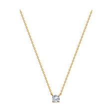 Колье из золота с камнем Фианит фото, цены