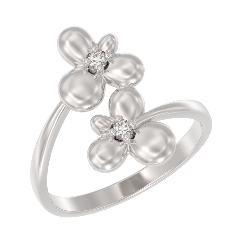 Кольцо из серебра с камнем Фианит фото, цены