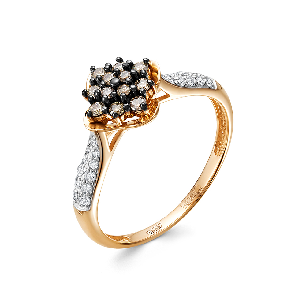 Кольцо из золота с камнем Бриллиант фото, цены