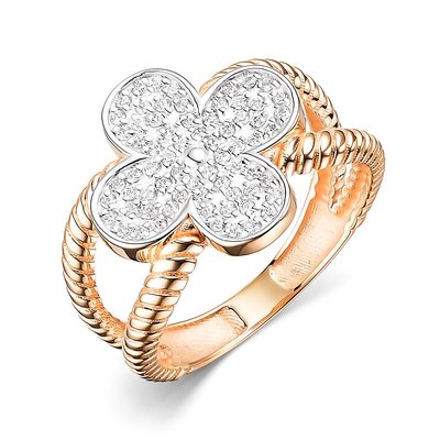 Кольцо из золота с камнем Фианит фото, цены