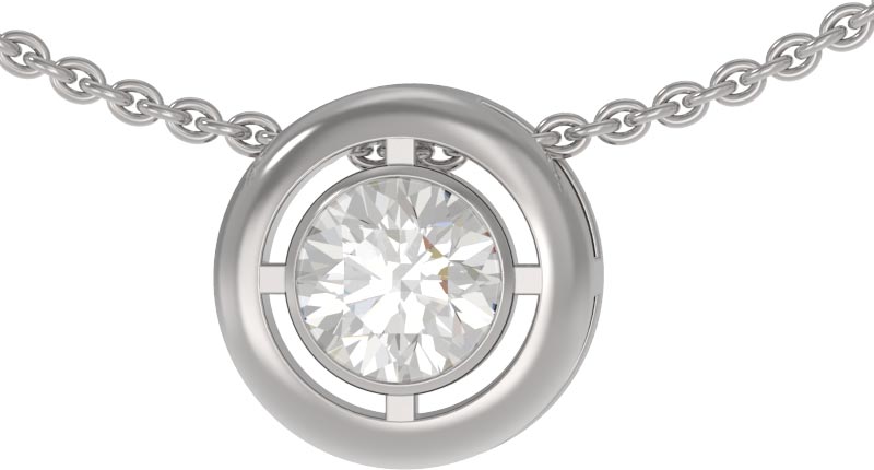 Подвеска из серебра с камнем Фианит фото, цены