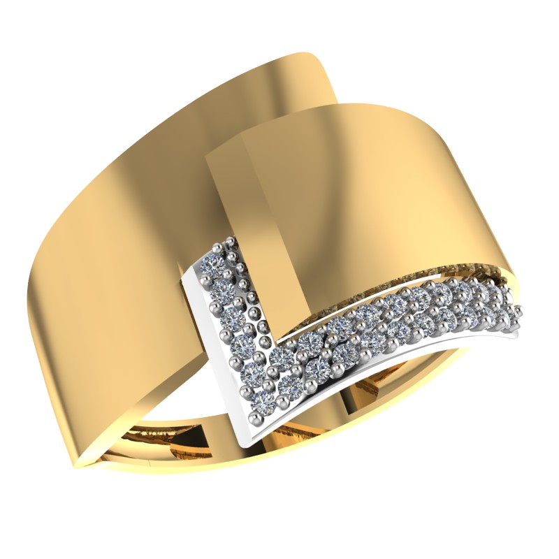 Кольцо из золота с камнем Фианит фото, цены