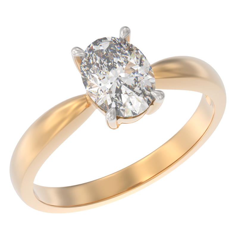 Кольцо из золота с камнем Фианит фото, цены