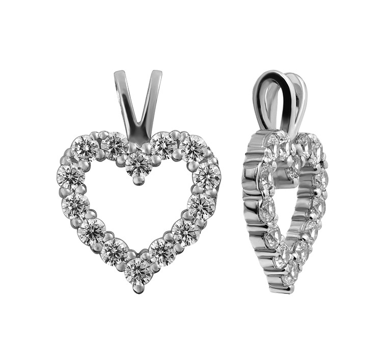 Подвеска из серебра с камнем Фианит фото, цены