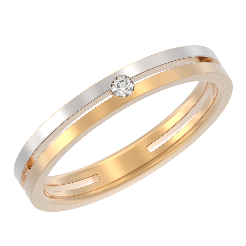 Кольцо из золота с камнем Бриллиант фото, цены