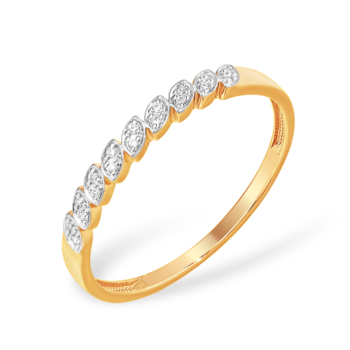 Кольцо из золота с камнем Фианит фото, цены