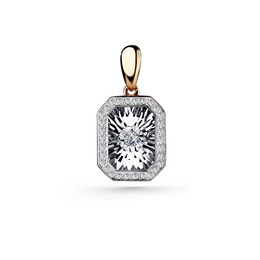 Подвеска из золота с камнем Бриллиант,  фото, цены