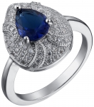 Кольцо из серебра с камнем Кристалл, Куб цирконий фото, цены