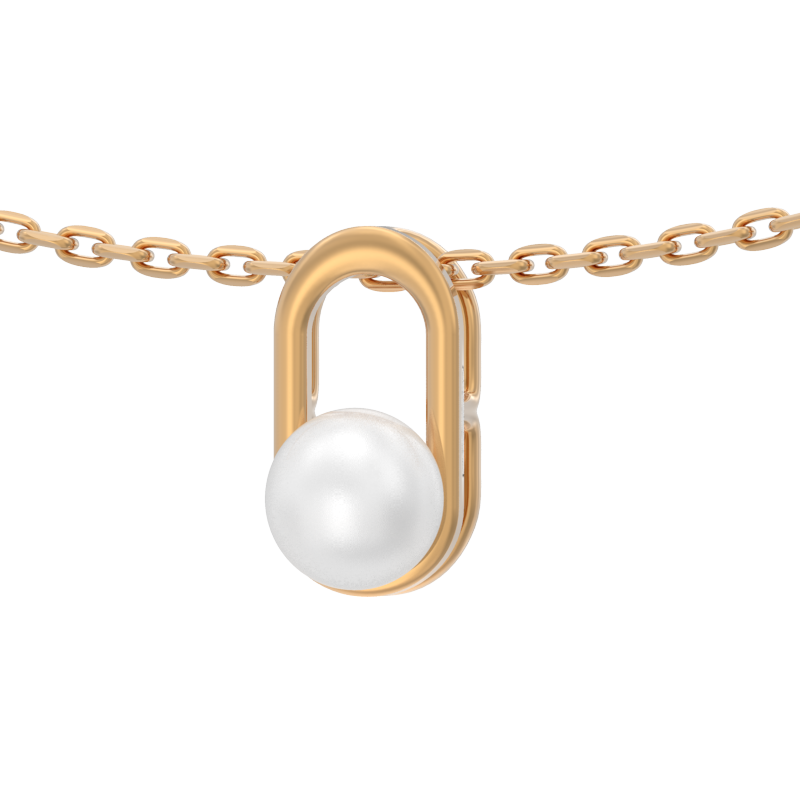 Подвеска из золота с камнем Жемчуг фото, цены