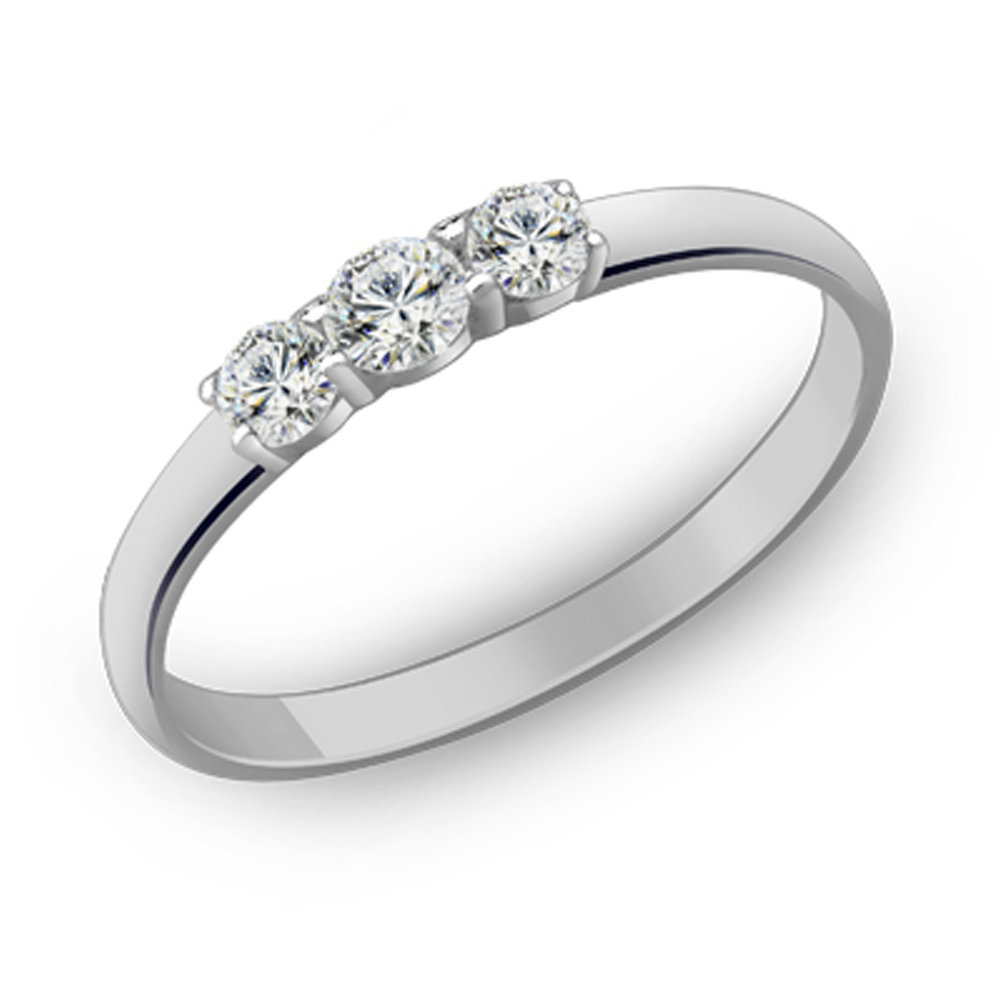 Кольцо из серебра с камнем Фианит фото, цены