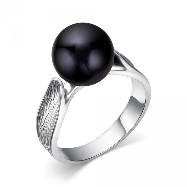 Кольцо из серебра с камнем Жемчуг фото, цены