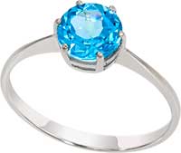 Кольцо из золота с камнем Топаз фото, цены