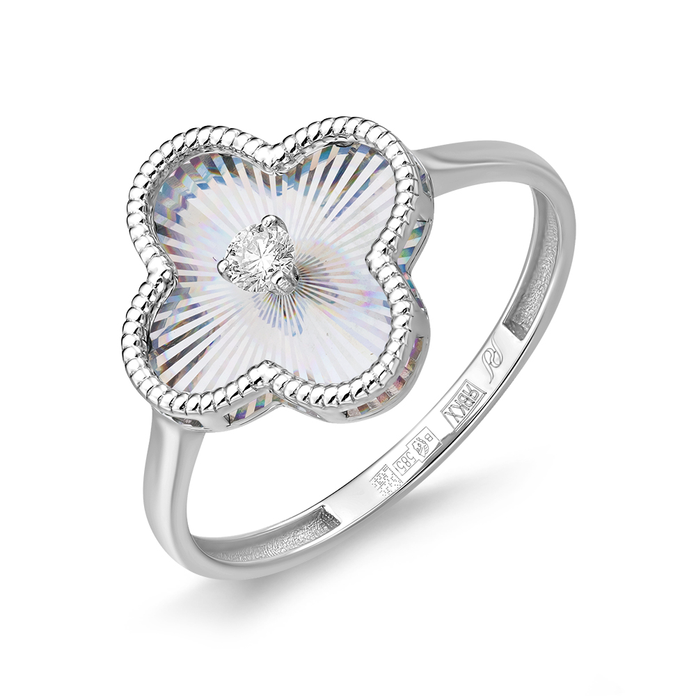 Кольцо из золота с камнем Бриллиант фото, цены