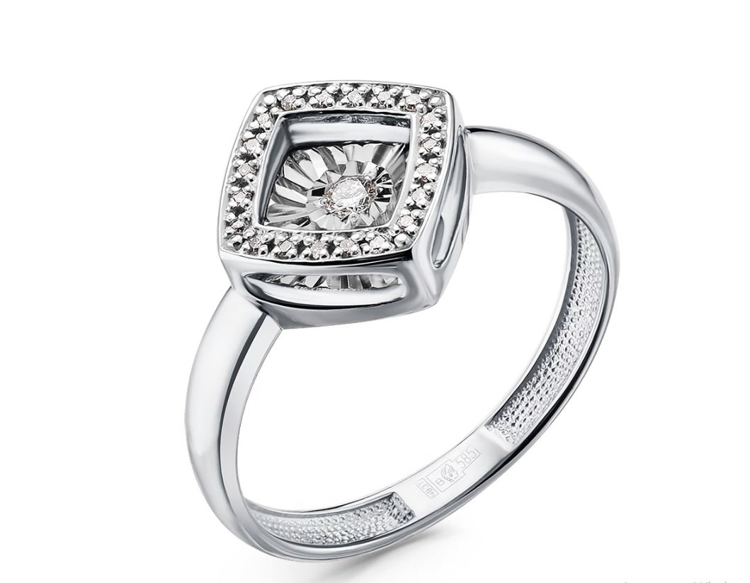 Кольцо из золота с камнем Бриллиант,  фото, цены