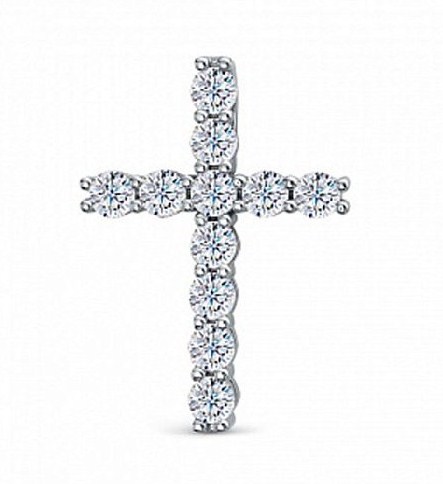 Подвеска из серебра с камнем Фианит фото, цены