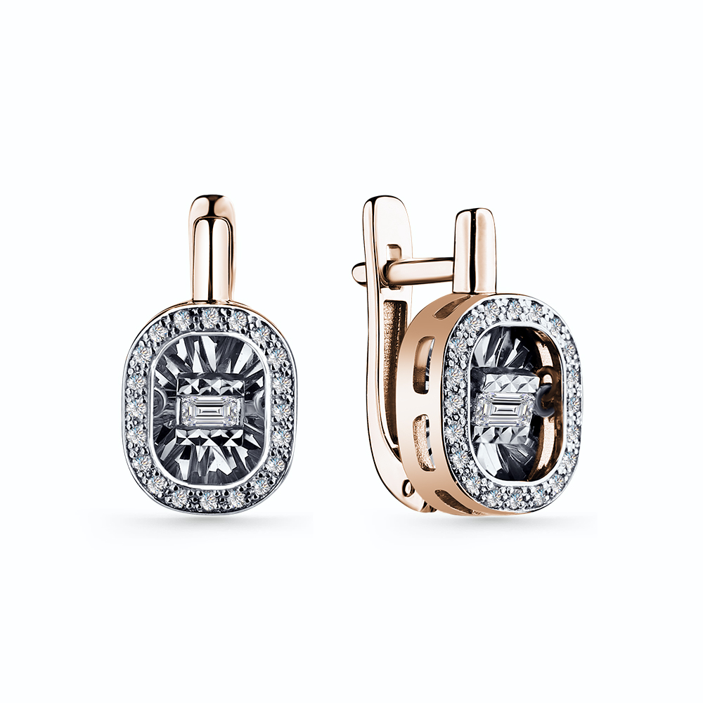 Серьги из золота с камнем Бриллиант,  фото, цены