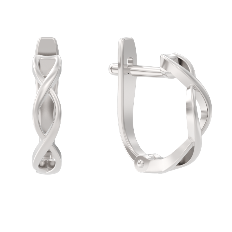 Серьги из серебра без вставок фото, цены