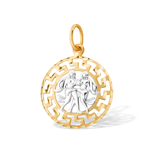 Знак из золота с камнем Фианит фото, цены