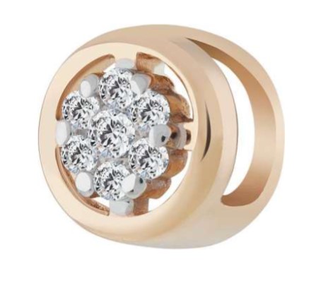 Подвеска из золота с камнем Бриллиант фото, цены