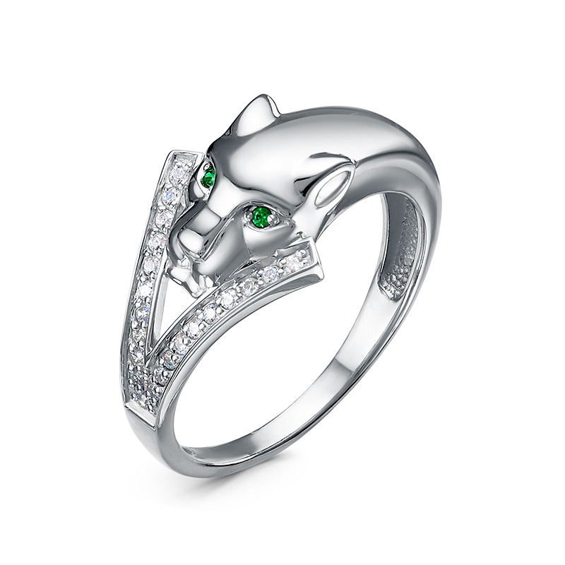 Кольцо из серебра с камнем Фианит фото, цены