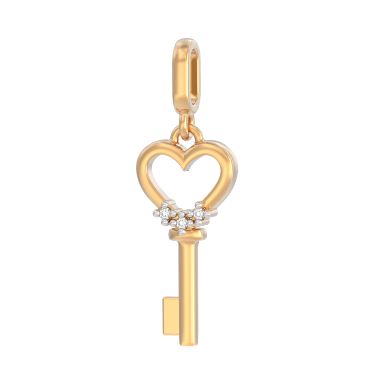 Кулон из золота с камнем Бриллиант фото, цены