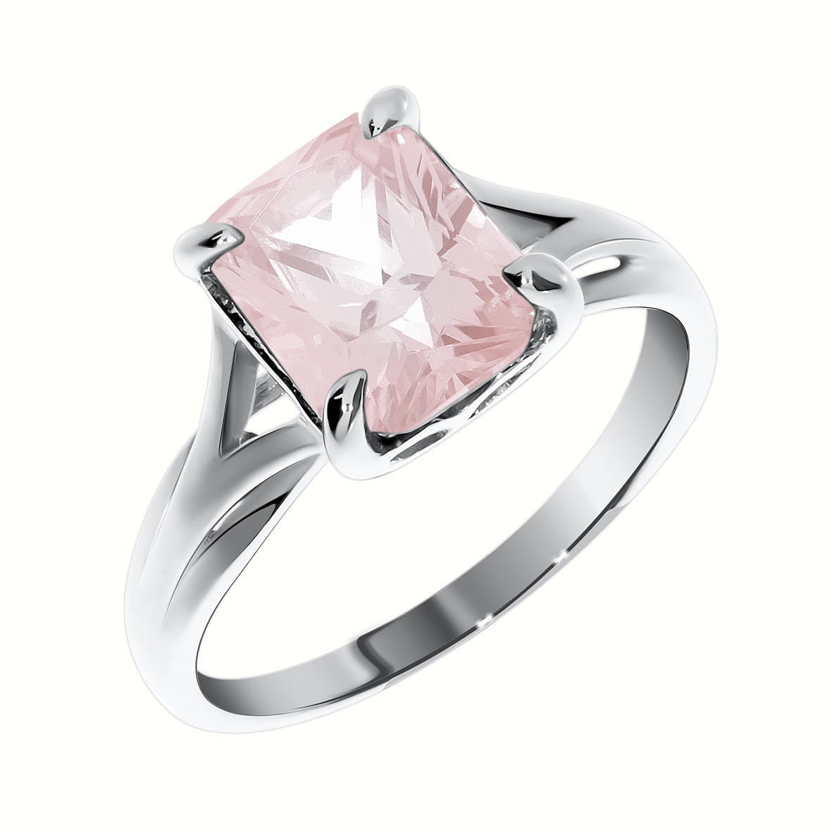 Кольцо из серебра с камнем Кварц фото, цены