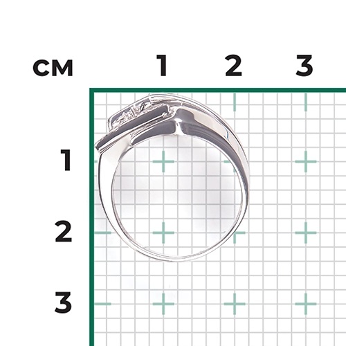 Кольцо из серебра с камнем Фианит фото, цены