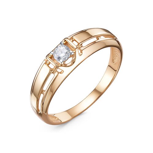 Кольцо из золота с камнем Фианит фото, цены