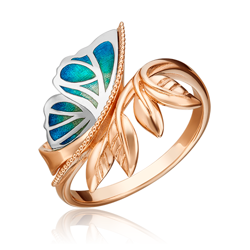 Кольцо из золота с камнем вставками эмали фото, цены