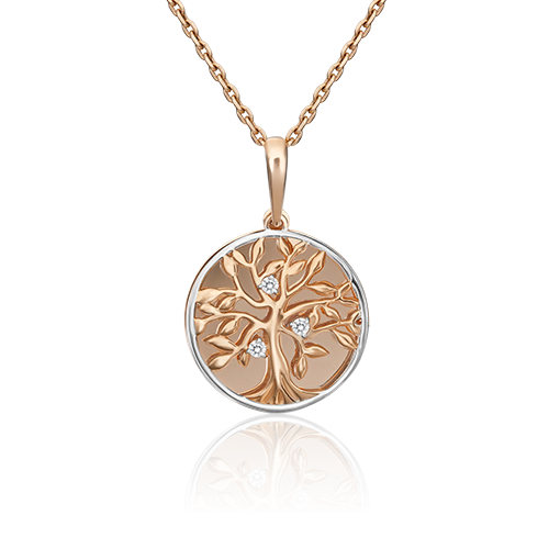 Подвеска из золота с камнем Фианит фото, цены