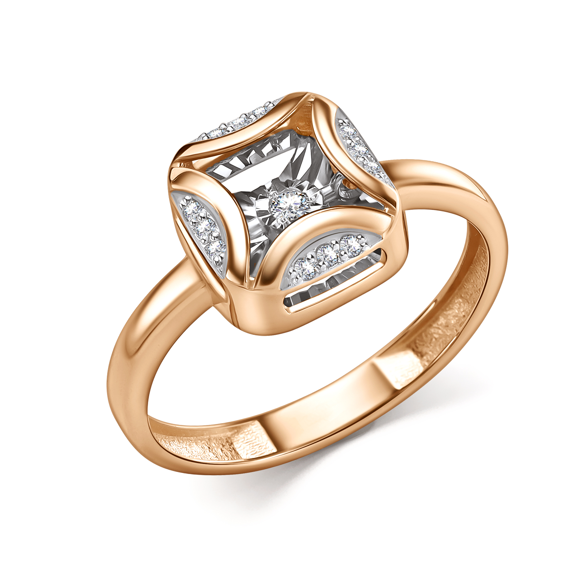 Кольцо из золота с камнем Бриллиант,  фото, цены