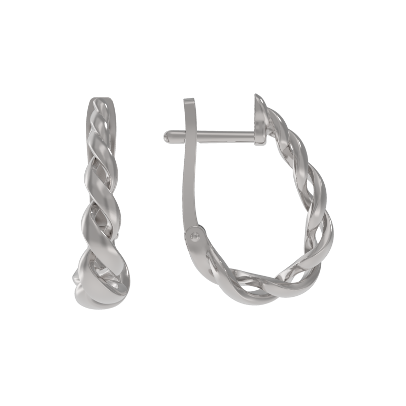 Серьги из серебра без вставок фото, цены