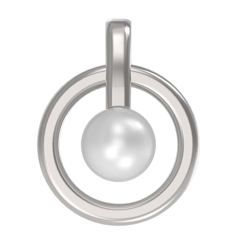 Подвеска из серебра с камнем Жемчуг фото, цены