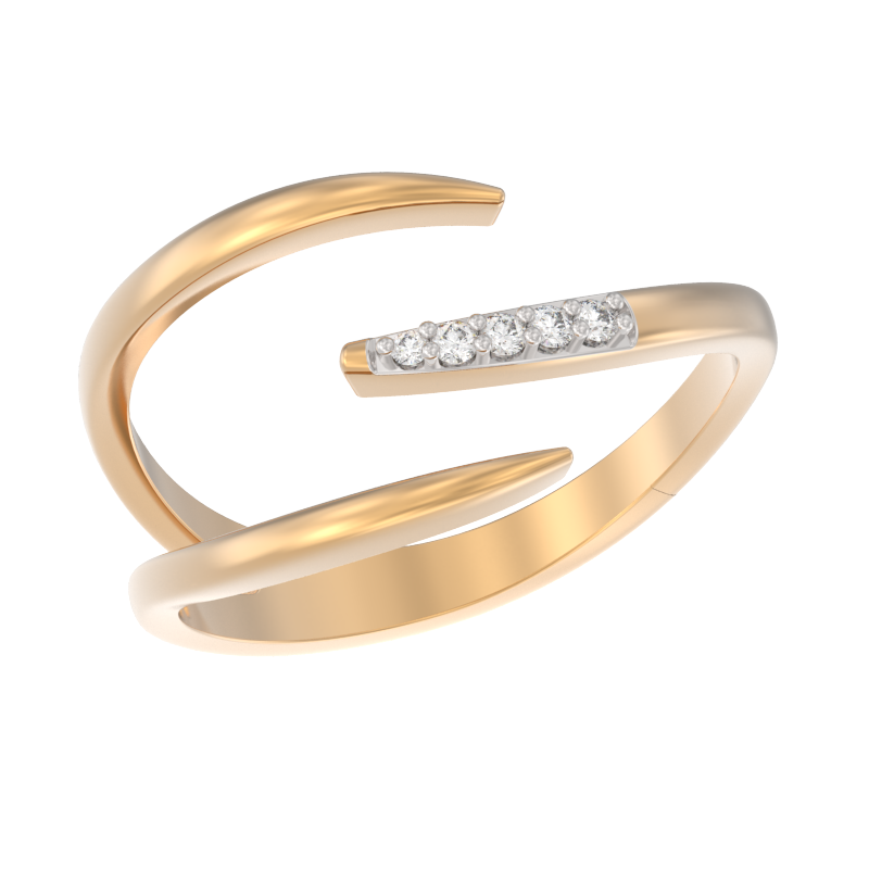 Кольцо из золота с камнем Фианит фото, цены